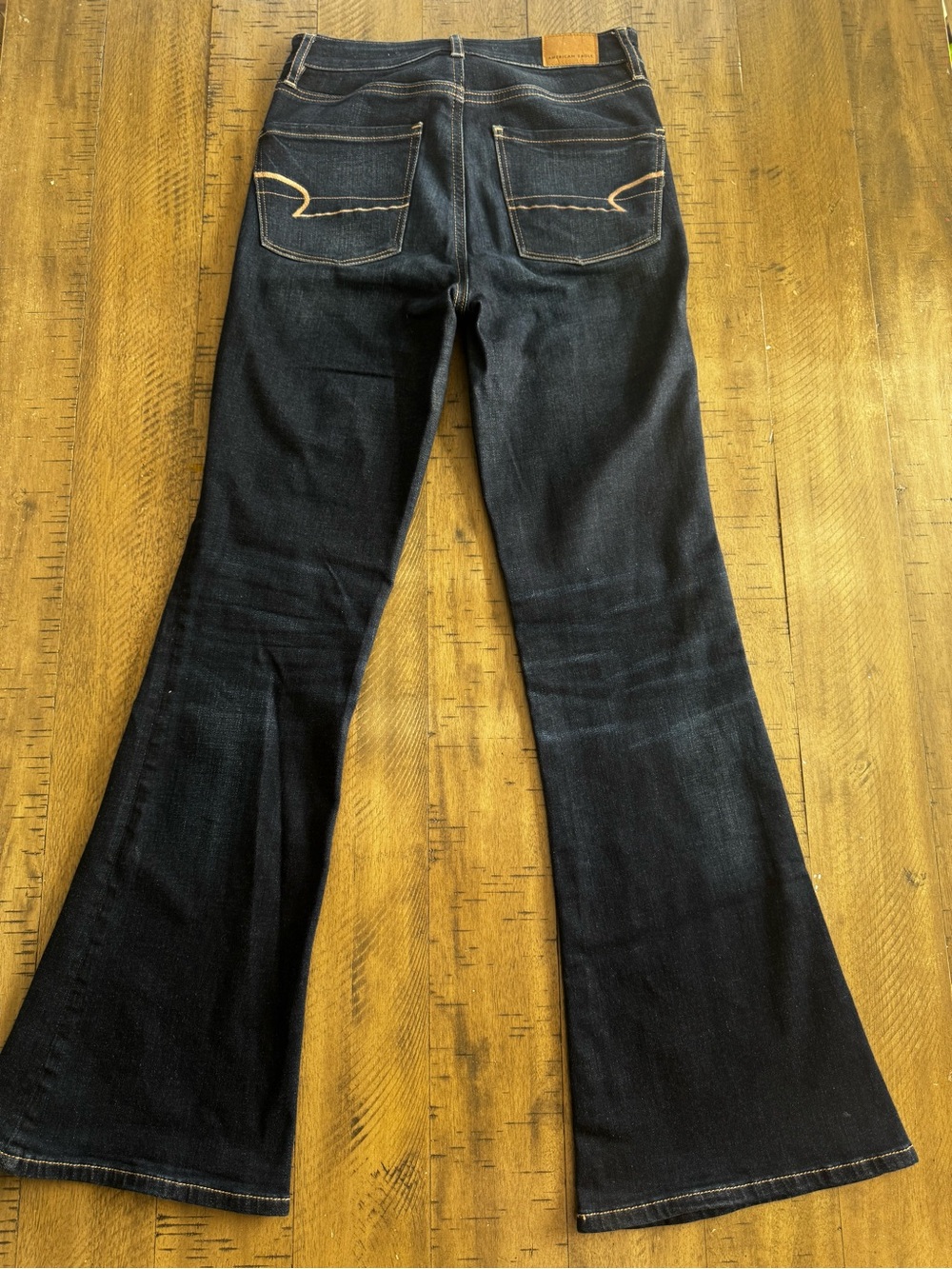 American Eagle Outfitters Dark Blue Flare Jeans - Picture 5 of 13